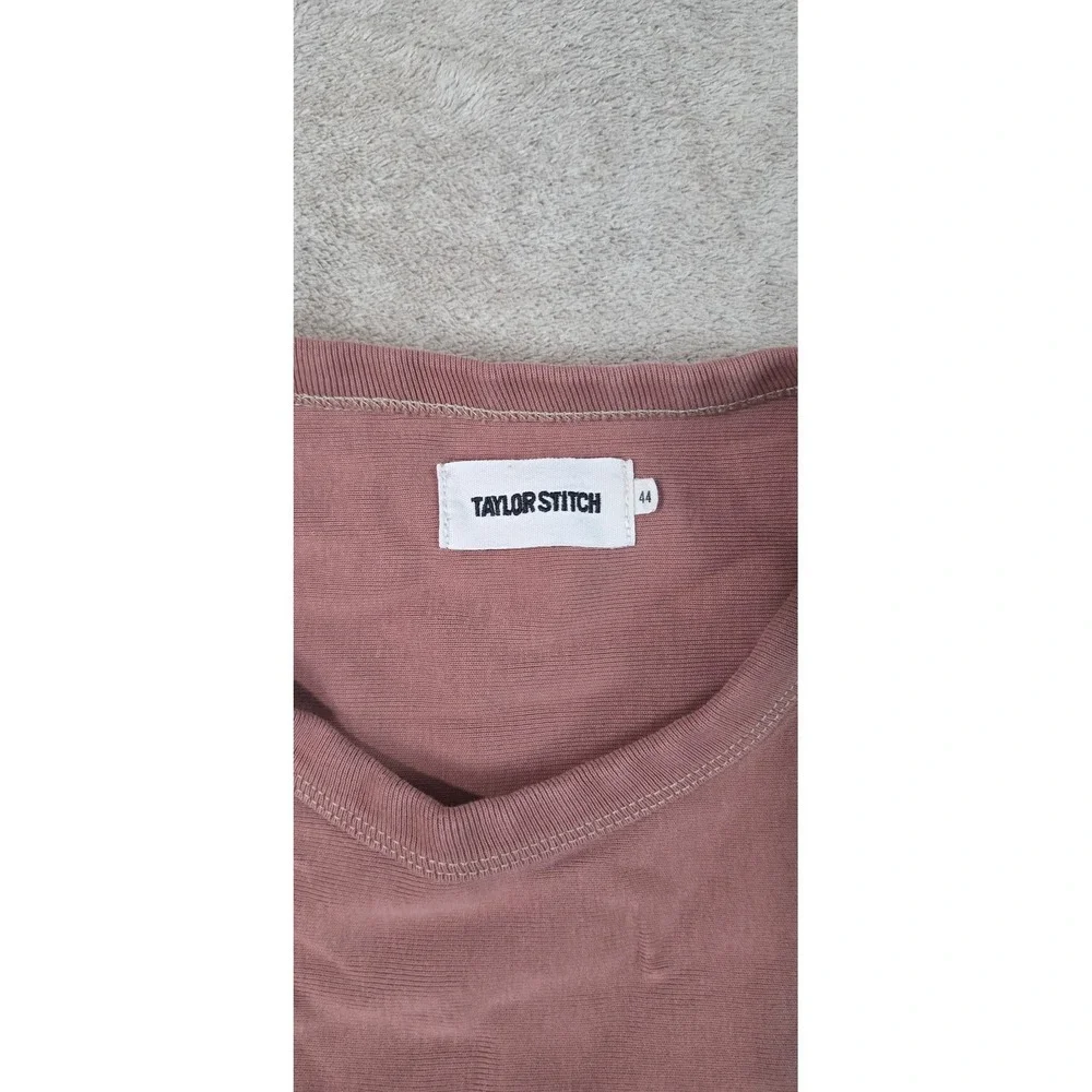 Taylor Stitch Heavyweight T Shirt Men's 44 XL Brown 100% Organic Cotton S/S GOOD